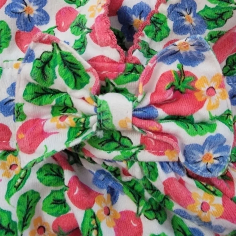 Vintage 90's OshKosh Baby B'Gosh Vegetable Garden Romper